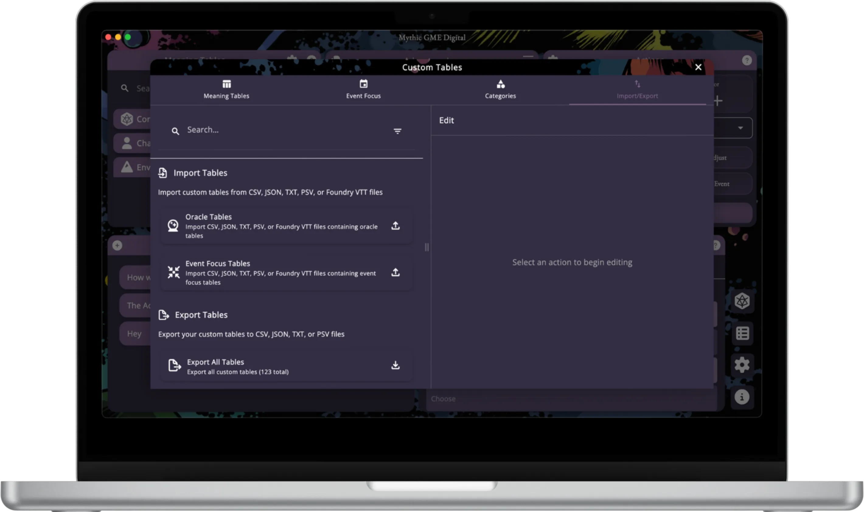 Mythic GME Desktop screenshots