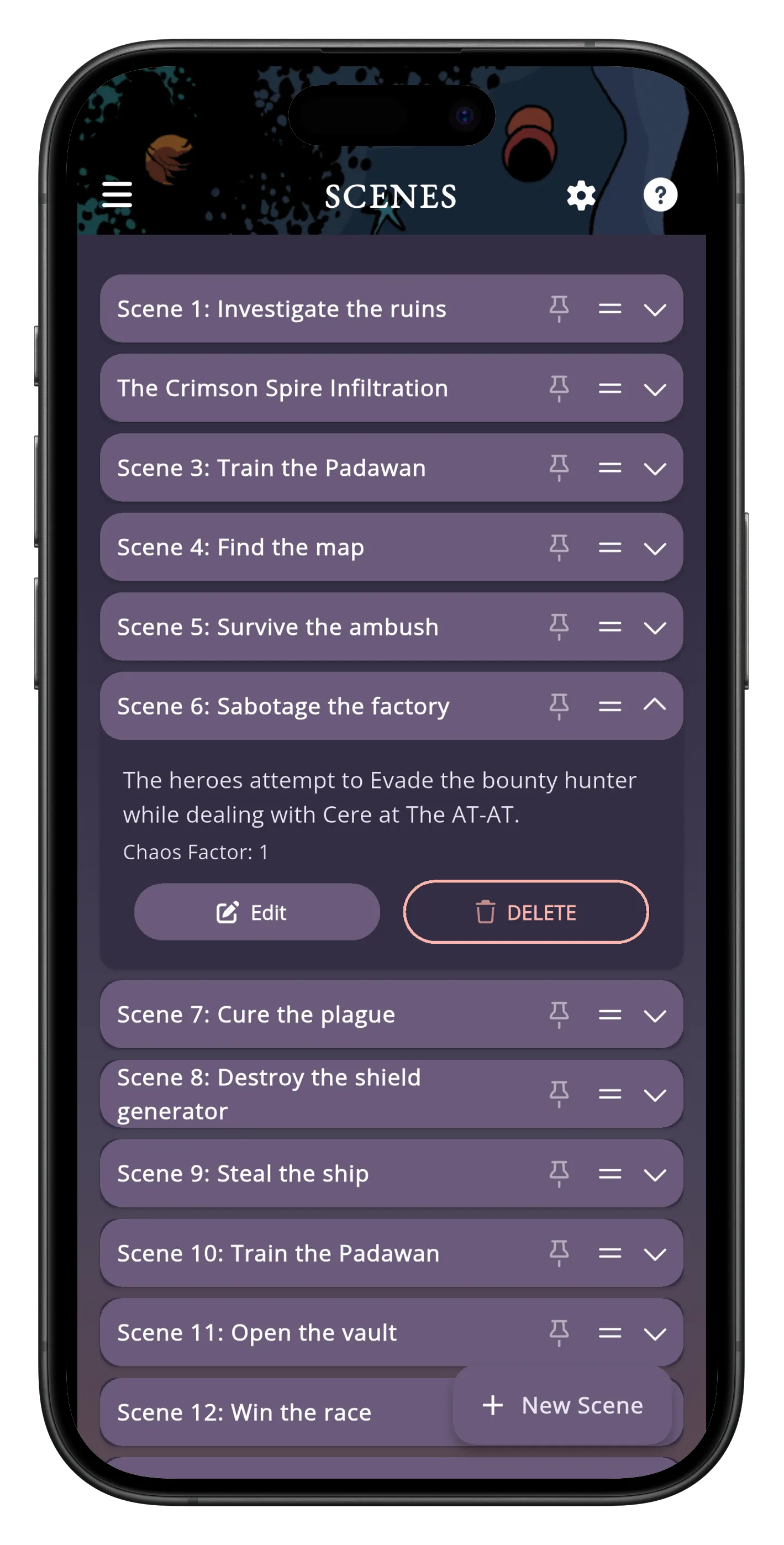 Screenshots do Mythic GME Mobile